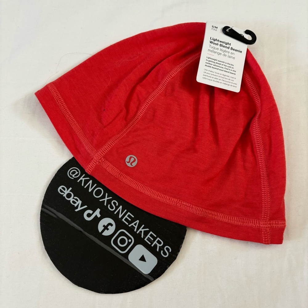 lululemon athletica Red Lightweight Wool-Blend Beanie
